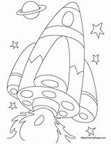 Coloring Spacecraft Pages Kids Space Craft sketch template