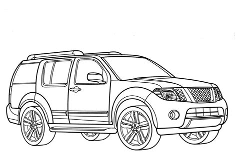 nissan pathfinder coloring pages summer coloring pages truck coloring