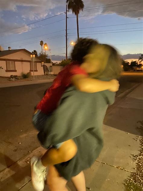 Blurry Photo Of My Friends Hugging Goodbye Best Friend Hug Friends