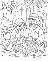 Nativity Scriptures sketch template