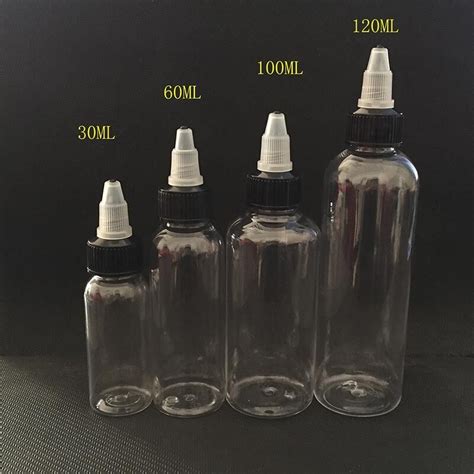 plastic empty dropper bottle liquid eye clear water vial long cap ebay
