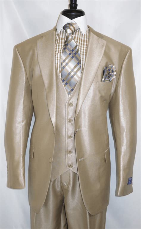 vinci v2rr 1 beige vested men s suit single breasted 2 button newest