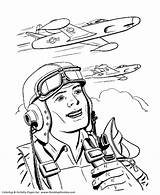 Coloring Pages Veterans Pilot Airplanes Memorial Printable Force Air Sheets Kids War Happy Drawing Airplane Bomber Korean Go Jet Print sketch template