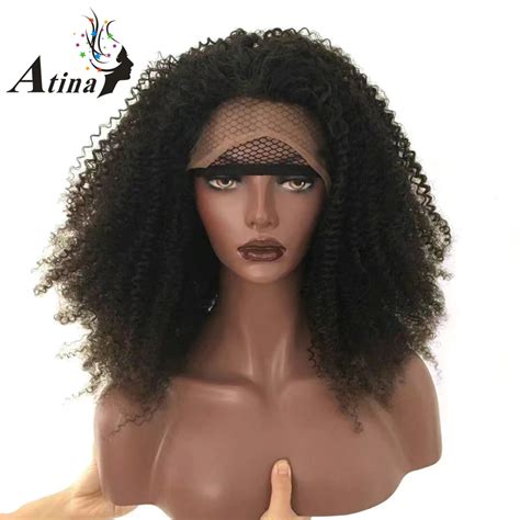 Mongolian Afro Kinky Curly Wigs Full Lace Human Hair Wigs For Black