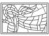 Glass Stained Coloring Pages Adults Kids sketch template