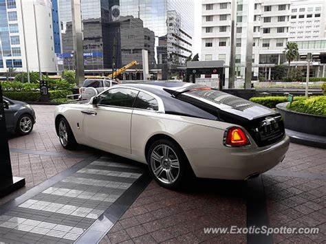 rolls royce wraith spotted  jakarta indonesia
