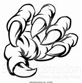 Lineart Talons Claw sketch template