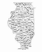 Illinois Maps Map Blank State County List sketch template
