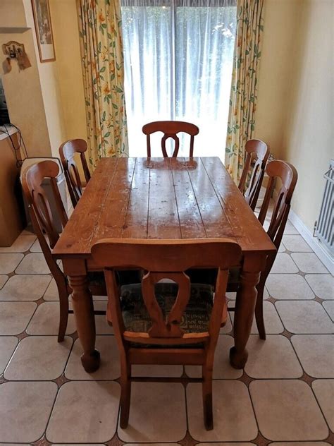 dining kitchen table  chairs solid wood  bedford