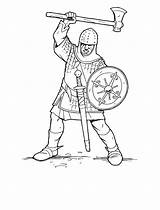 Coloring Knight Pages Crusader Knights Soldiers sketch template