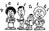Singing Clipart Sing Children Clip Choir Cliparts Hymn Group Singers Singer Music Church Library Notes Song Department Chorus Head Along sketch template
