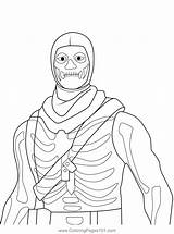 Fortnite Skull Trooper Coloringpages101 sketch template