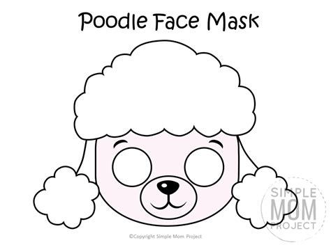 printable dog face mask templates puppy coloring pages dog mask