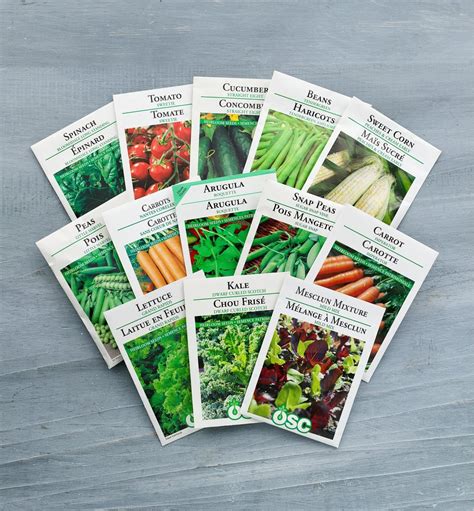 osc vegetable seed packets lee valley tools