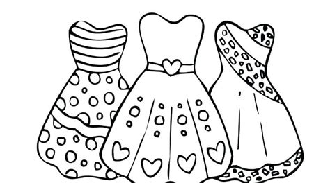 dress coloring page  girls coloring home