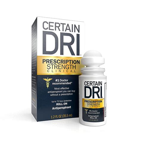 buy  dri prescription strength clinical antiperspirant roll  deodorant hyperhidrosis