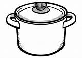 Pot Cooking Coloring Colouring Pages Soup Template Pots Printable Clipart Designs Large Sketch sketch template