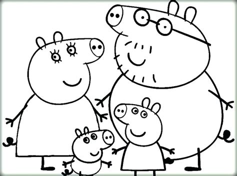 peppa pig coloring pages  getcoloringscom  printable colorings