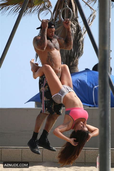 shawna craig sexy during a risque workout at muscle beach