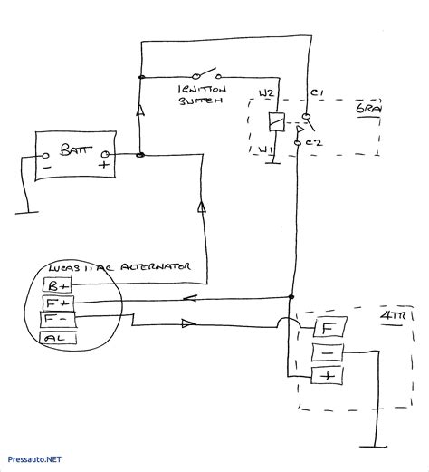 wire simple alternator wiring diagram divaness