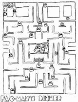 Pac Maze Pacman Laberinto Personajes Getwallpapers Malvorlagen Ausdrucken Albanysinsanity sketch template