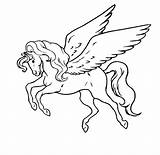 Pegasus Ausmalen Desenho Unicorn Colorear Alas Caballo Pferd Griechische Trabalhos Hercules Hellokids 10dibujos Mythologie sketch template