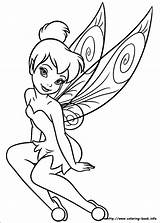 Coloring Pages Tinklebell Getcolorings Tinkerbell sketch template