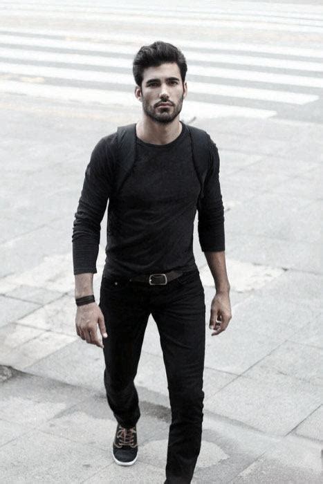 black outfits  men bold fashionable