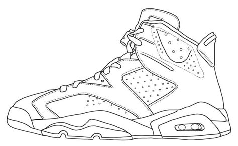 coloring jordans shoes drawing sneakers drawing jordans