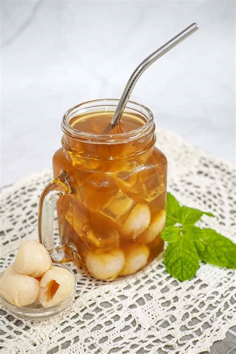 lychee tea recipe sweet fruit flavored tea decorated treats