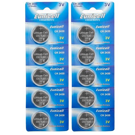 eunicell cr lc lithium blister pack   volt coin cell batteries