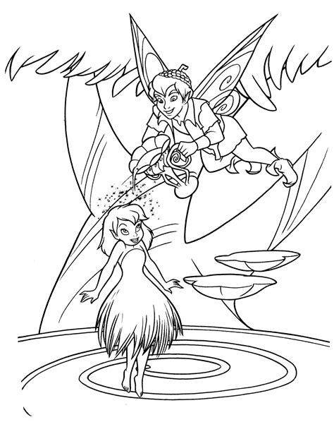 coloring page terence   male fairy