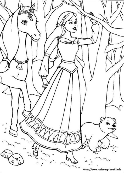 pin  barbie coloring pages
