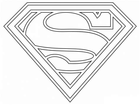 superman logo superhero coloring pages superman  colorear escudo