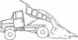 Truck Tipper Coloring Pages Drawing Dessin Chantier Online Pour sketch template