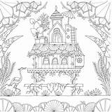 Coloring Pages Basford Johanna Forest Printable Secret Garden Book Coloriage Colouring Blank Dessein House Cute Dessin Colorier Broderie Livres Adulte sketch template