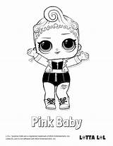 Coloring Pages Lol Baby Lotta Dolls Pink Color Surprise Doll Series Printable Drawing sketch template
