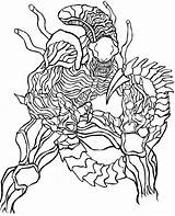 Predator Adults Xenomorph Aliens Avp Kitapları Boyama Vm Samurai Ufo sketch template