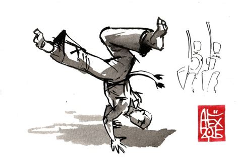 patreon capoeira illustration martial arts