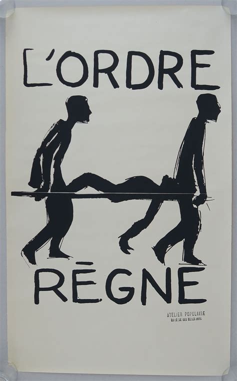 affiche mai  lordre regne affiche mai  affiche mai