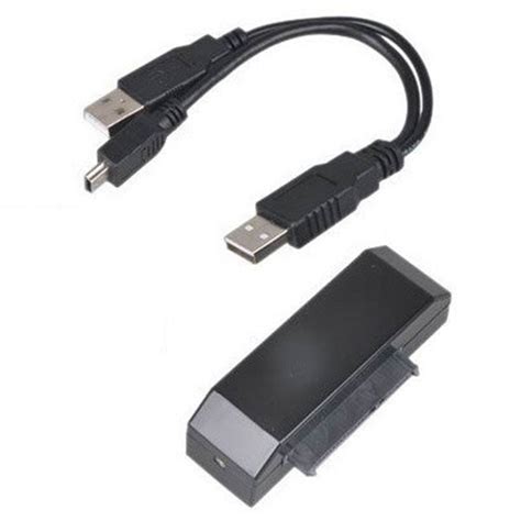 usb hard drive data transfer cable hdd cord kit   box  slim  pc black  parts