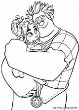 Coloring Pages Wreck Ralph Kids Color Printable Colouring Sheets sketch template