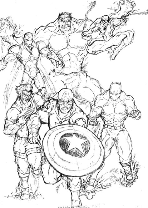 marvel avengers coloring pages