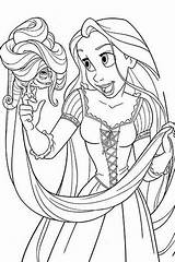 Coloring Pages Disney Tangled sketch template