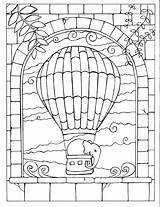 Coloring Air Hot Pages Balloon Kickstarter Book Fortuna Adults Mandala Balloons sketch template