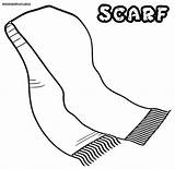 Scarf Coloring Pages Kids Drawing Adults Print Getdrawings sketch template