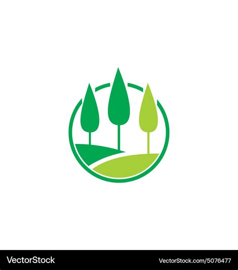 pine tree nature landscape logo royalty  vector image