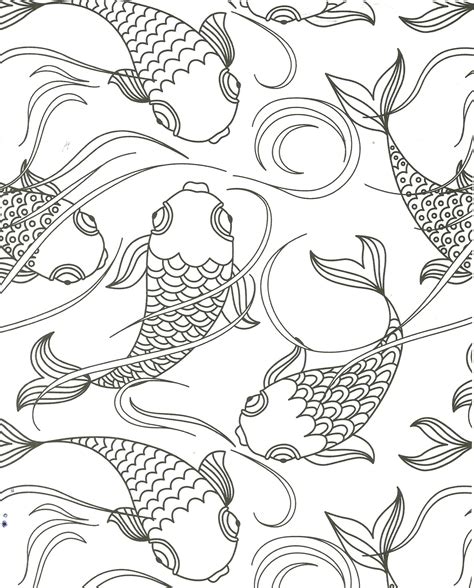 koi pond fish coloring page fish coloring page animal coloring pages