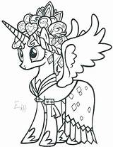 Pony Coloring Princess Pages Little Cadence Luna Fnaf Drawing Mlp Cadance Printable Evil Wedding Color Filly Celestia Getcolorings Sister Friendship sketch template