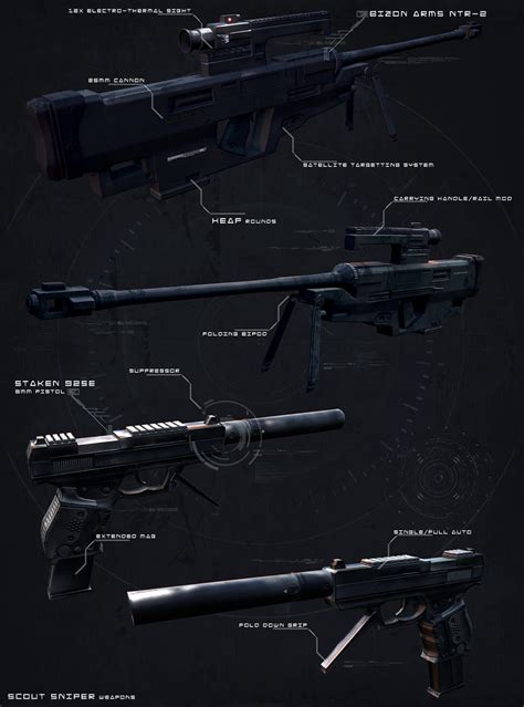 scout sniper weapons  digitalinkrod  deviantart